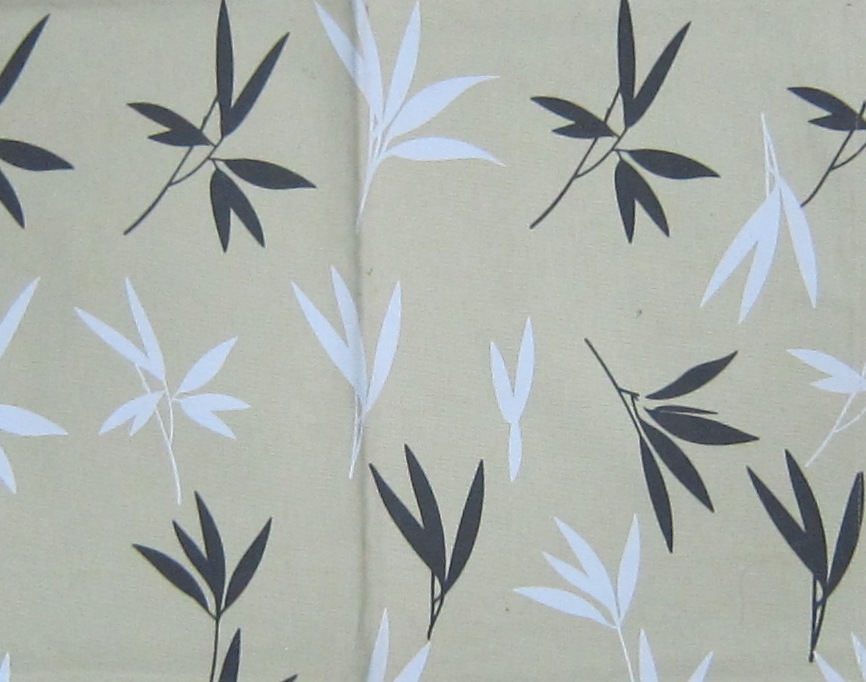 Nature Leaf Printed Curtain Fabric – Elegant Light Filtering Window Drapery